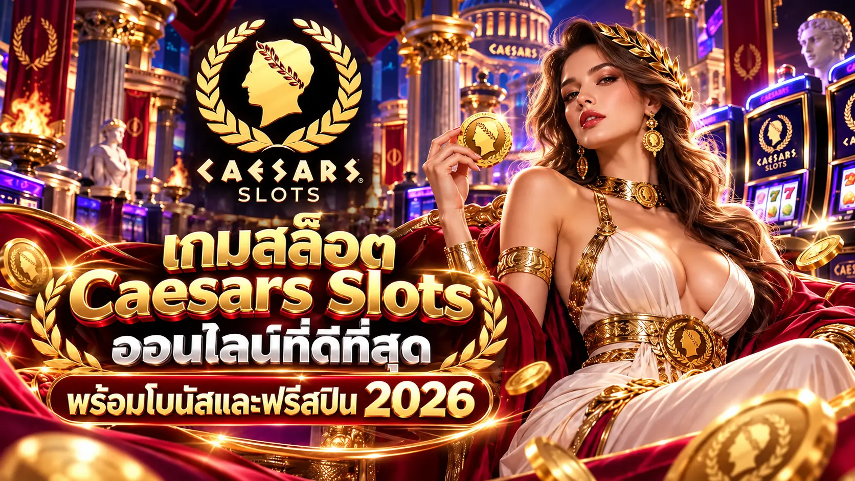 Caesars เกมสล็อตออนไลน์ ที่ดีที่สุดพร้อมโบนัสและฟรีสปินให้ลุ้น 2026